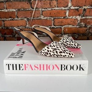 Banana Republic Black And White Slingback Pumps